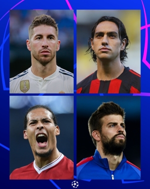 Làm thế nào để bạn sắp xếp nó? Ảnh chính thức Champions League: Ramos, Nesta, Van Dijk, Pique, cách sắp xếp