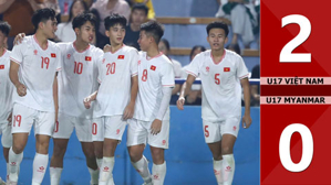 VIDEO bàn thắng U17 Việt Nam vs U17 Myanmar: 2-0 (Vòng loại U17 châu Á 2025)