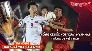 Tin nóng BĐVN 19/12: Thống kê sốc với “cửa” Myanmar thắng ĐT Việt Nam