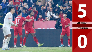 VIDEO bàn thắng Việt Nam vs Myanmar: 5-0 (Vòng bảng AFF Cup 2024)