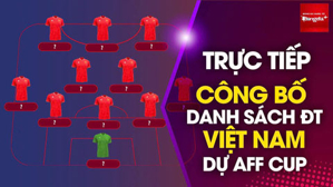 Trực tiếp: Danh sách ĐT Việt Nam dự AFF Cup 2024 có ai?